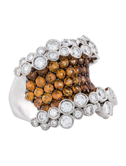 Stefan Hafner 18K Sapphire & Diamond Cocktail Ring