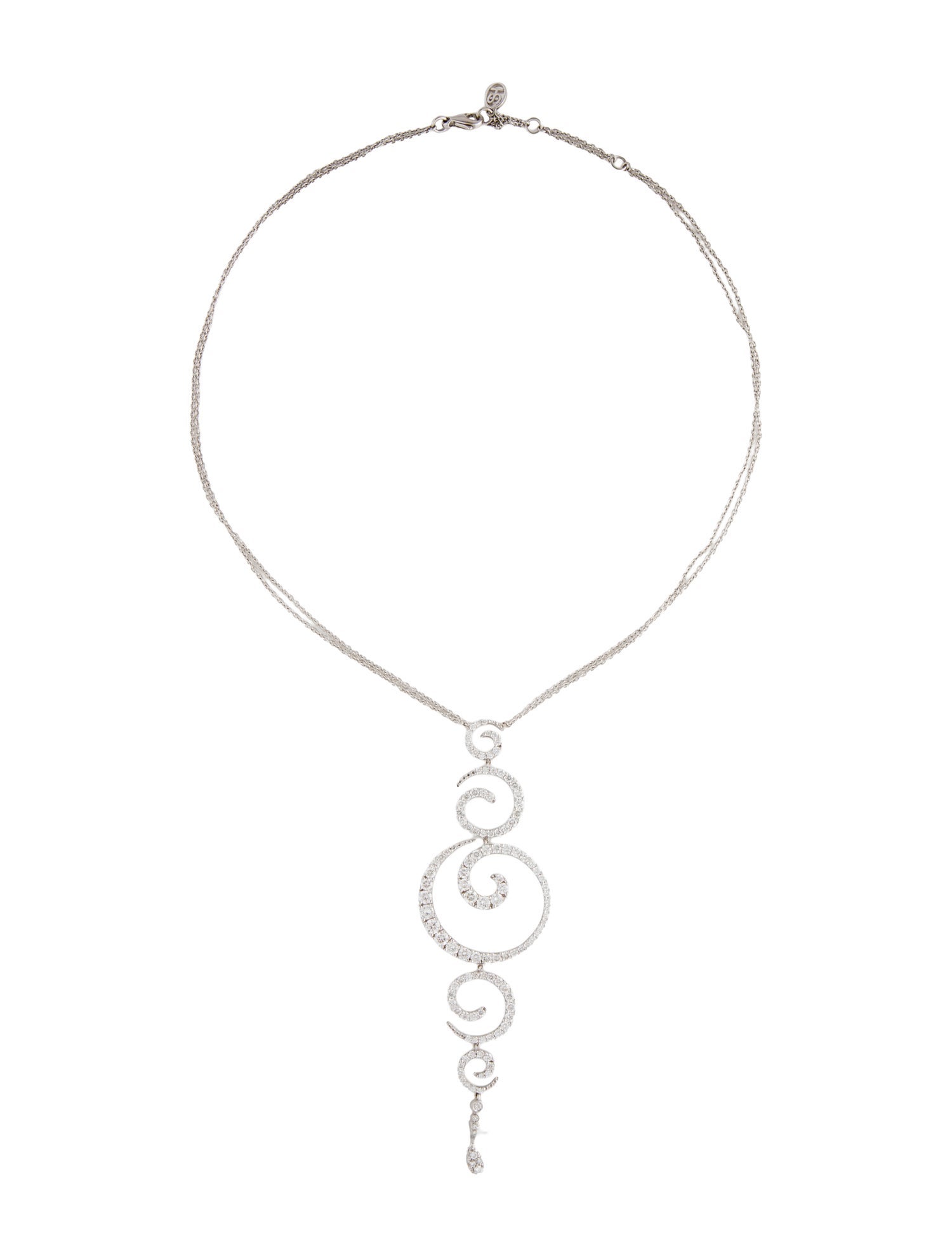 Stefan Hafner 18K 3.79ctw Diamond Zingara Pendant Necklace