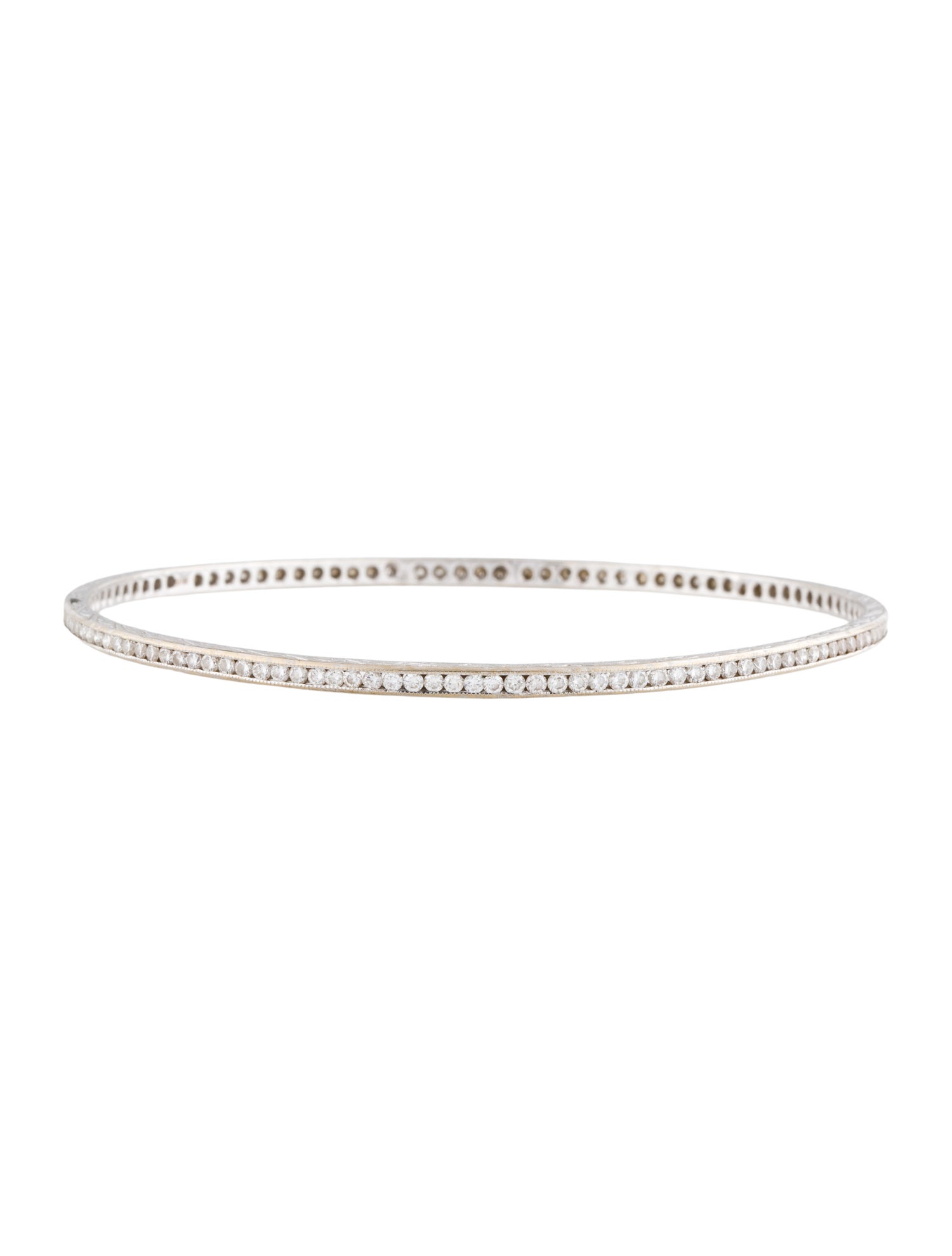 Sethi Couture 18K 2.50ctw Diamond Eternity Bangle