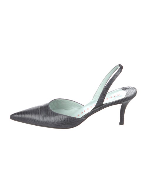 Walter Steiger Leather Printed Slingback Pumps