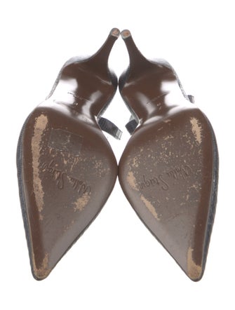 Walter Steiger Leather Printed Slingback Pumps