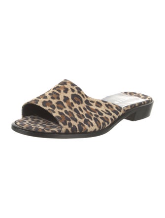 Walter Steiger Ponyhair Animal Print Slides