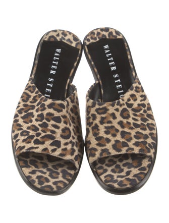 Walter Steiger Ponyhair Animal Print Slides