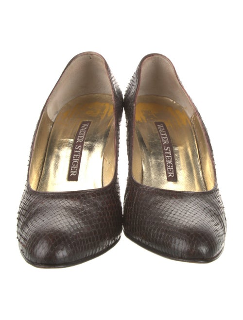 Walter Steiger Snakeskin Pumps