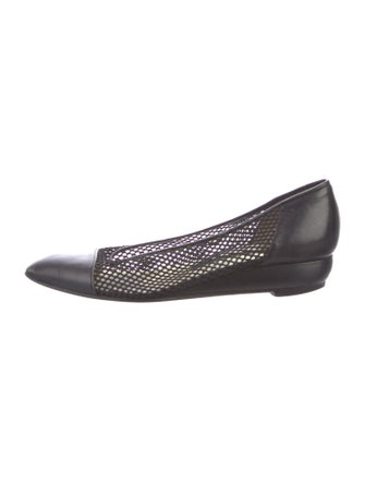 Walter Steiger Leather Mesh Accents Flats