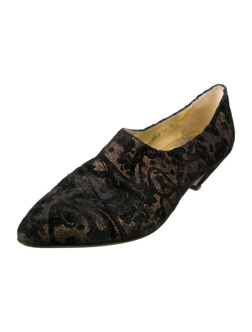Walter Steiger Suede Lace Pattern Pumps