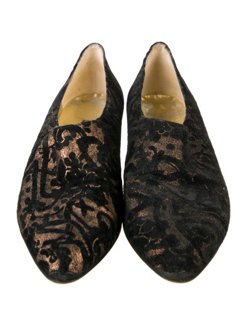 Walter Steiger Suede Lace Pattern Pumps