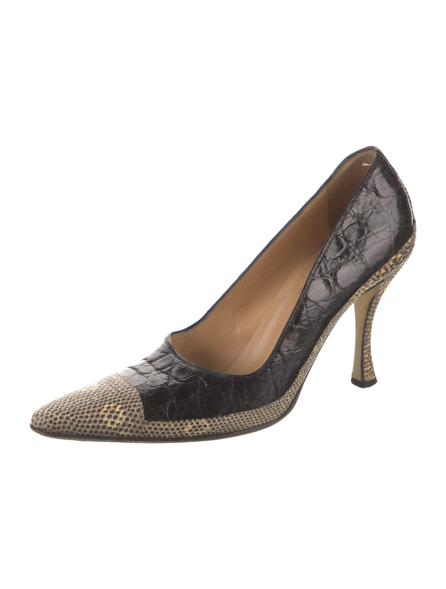 Walter Steiger Leather Animal Print Pumps