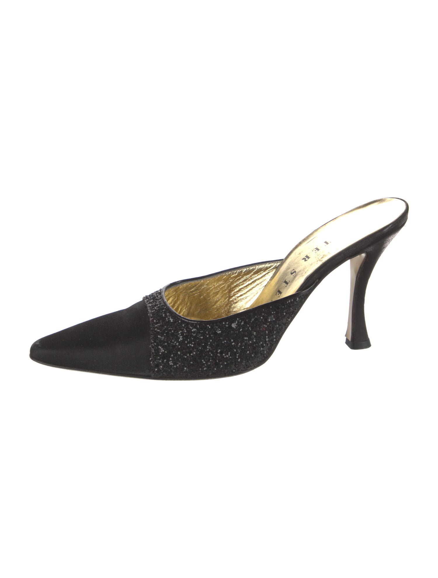 Walter Steiger Satin Glitter Accents Mules