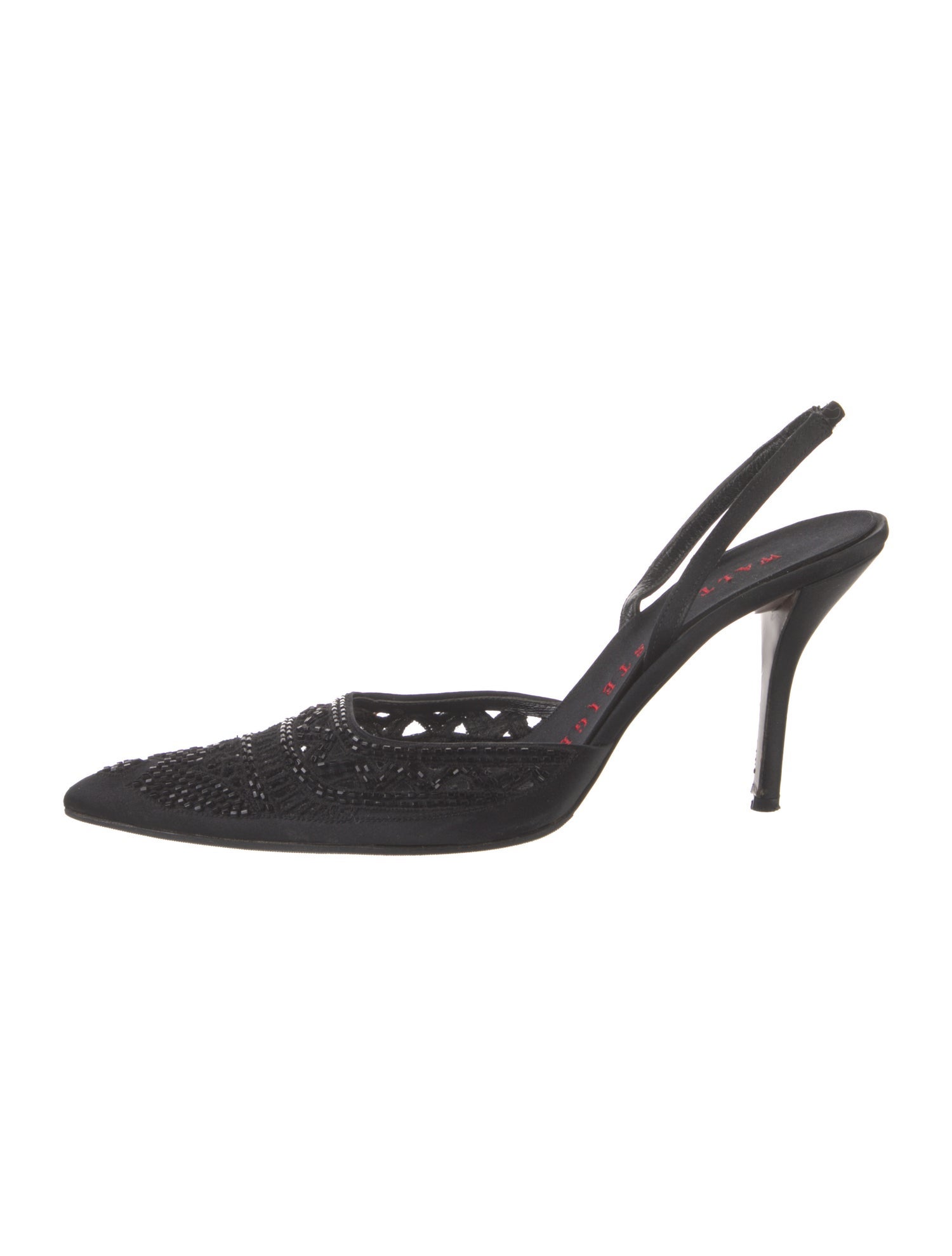 Walter Steiger Beaded Accents Slingback Pumps