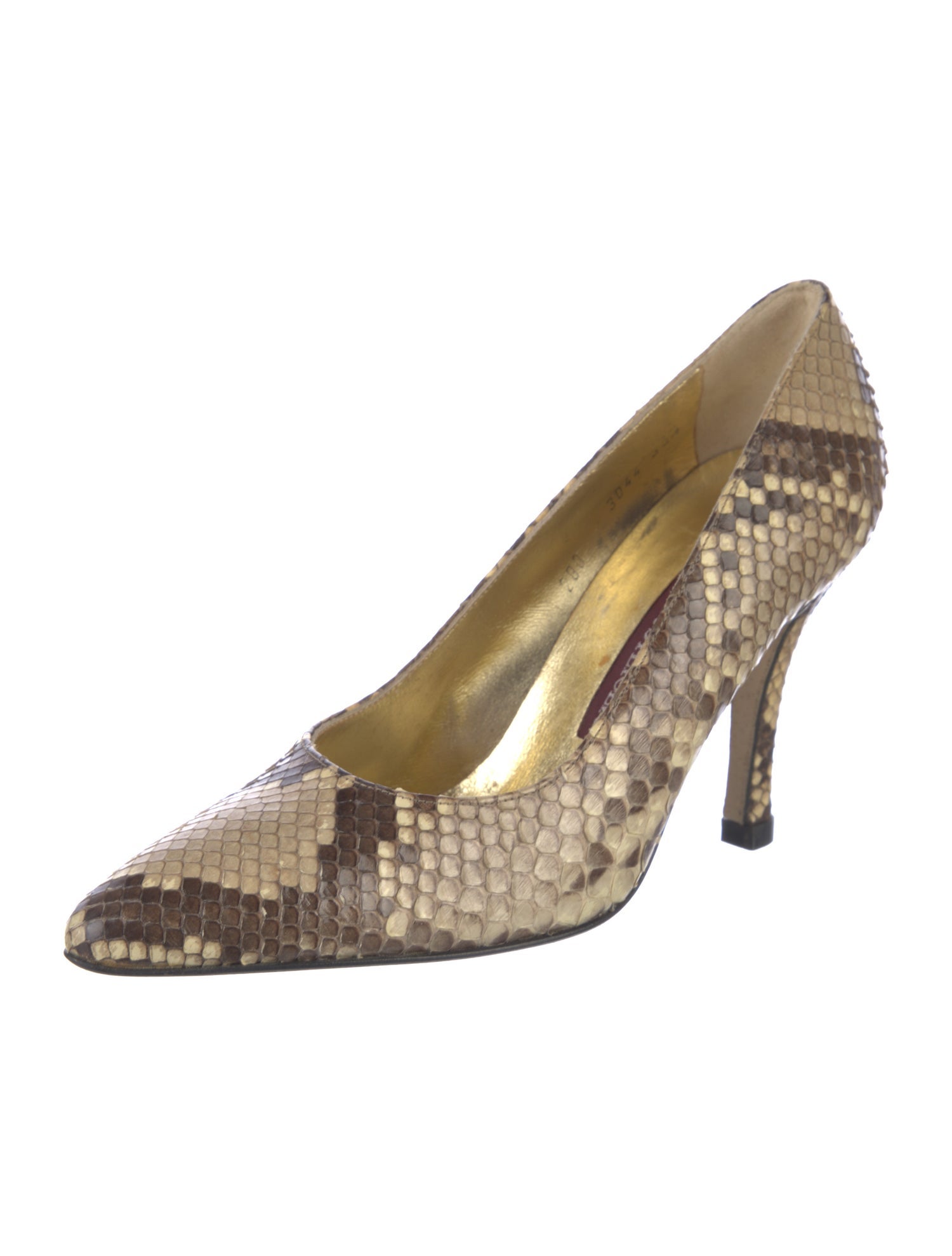 Walter Steiger Snakeskin Animal Print Pumps