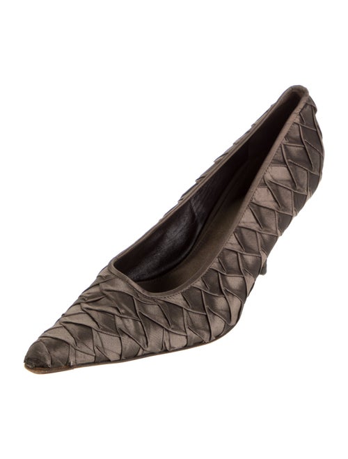 Walter Steiger Satin Animal Print Pumps