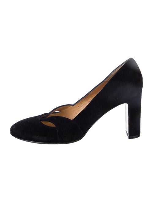 Walter Steiger Suede Cutout Accent Pumps