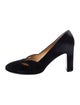 Walter Steiger Suede Cutout Accent Pumps