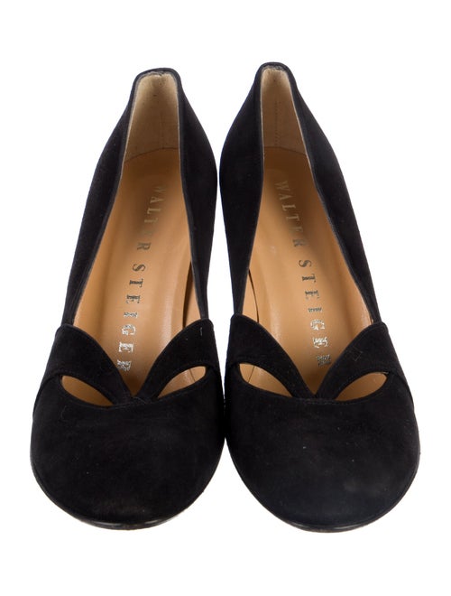 Walter Steiger Suede Cutout Accent Pumps