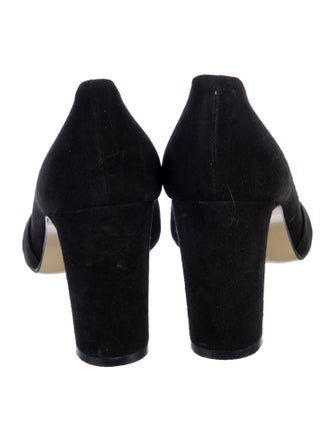 Walter Steiger Suede Cutout Accent Pumps