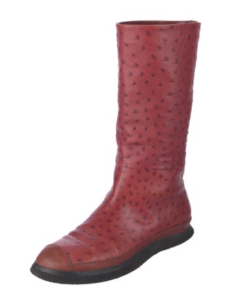 Walter Steiger Embossed Leather Printed Boots