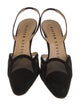 Walter Steiger Suede Mesh Accents Slingback Pumps