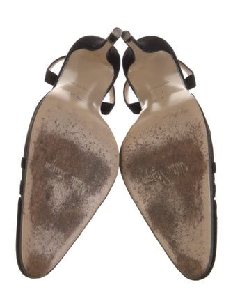 Walter Steiger Suede Mesh Accents Slingback Pumps