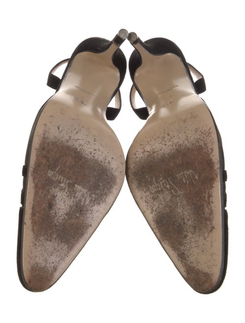 Walter Steiger Suede Mesh Accents Slingback Pumps