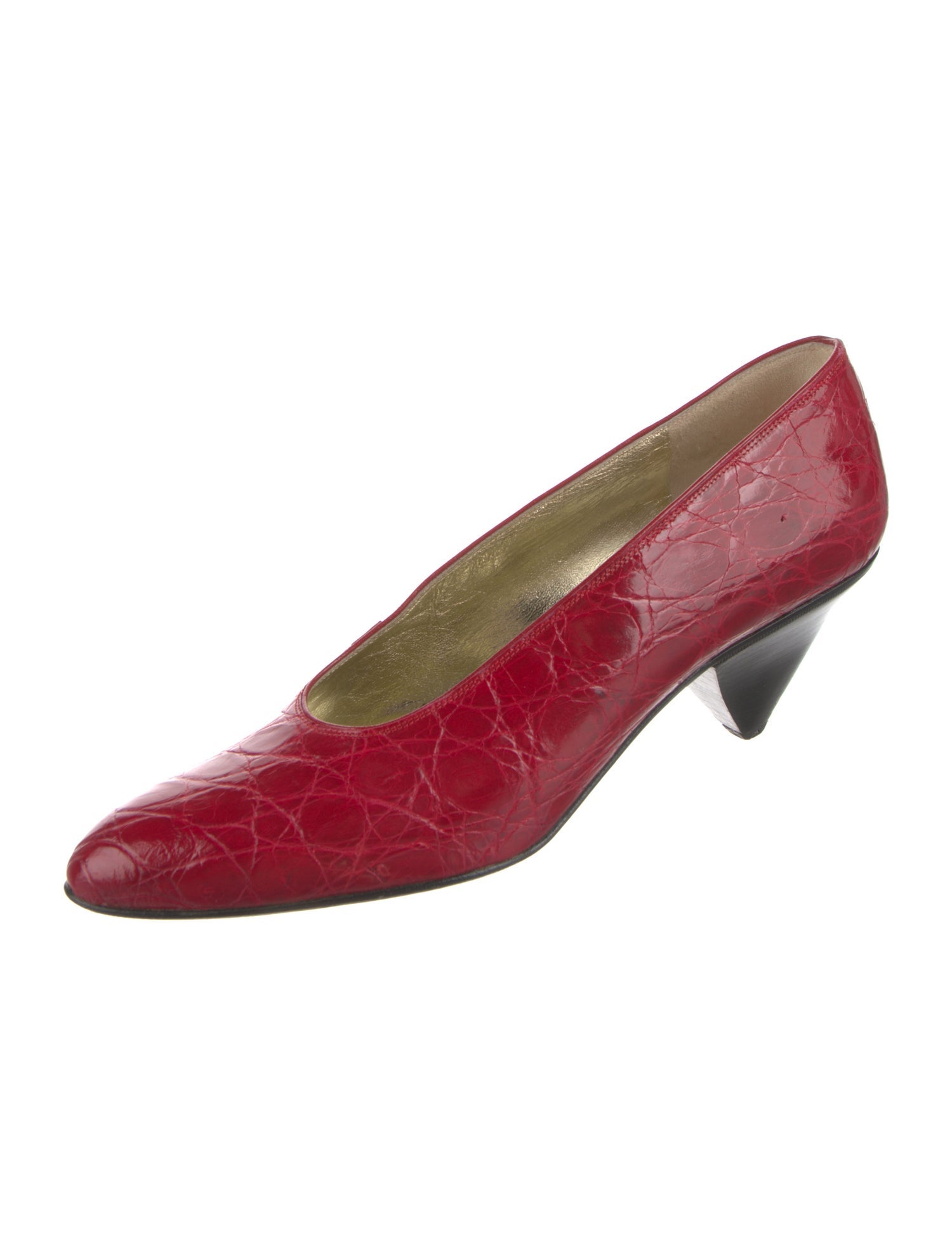 Walter Steiger Embossed Leather Pumps
