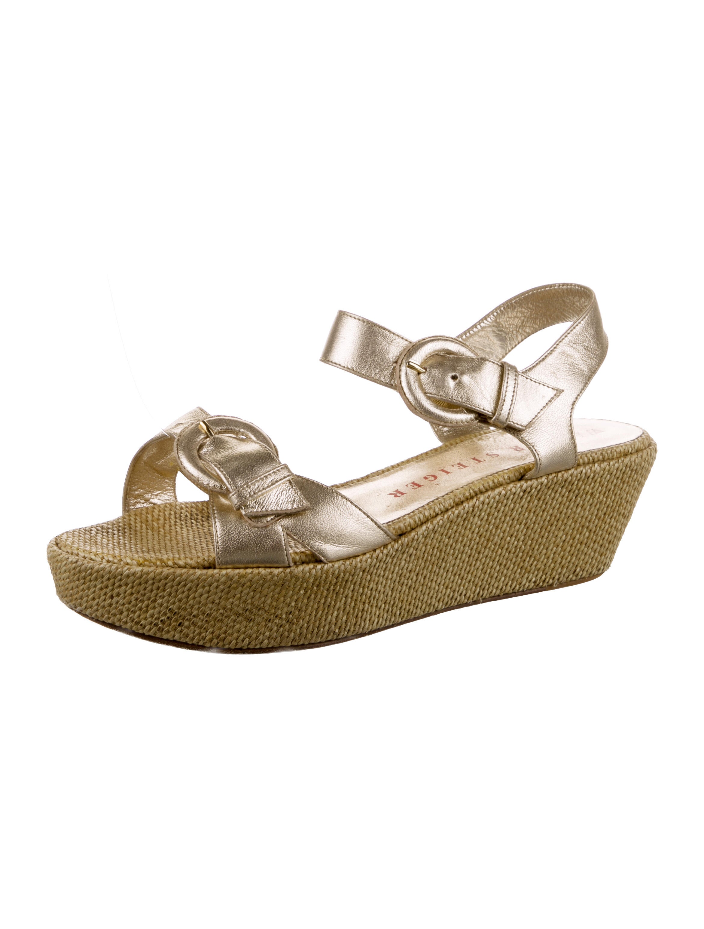 Walter Steiger Leather Animal Print Espadrilles