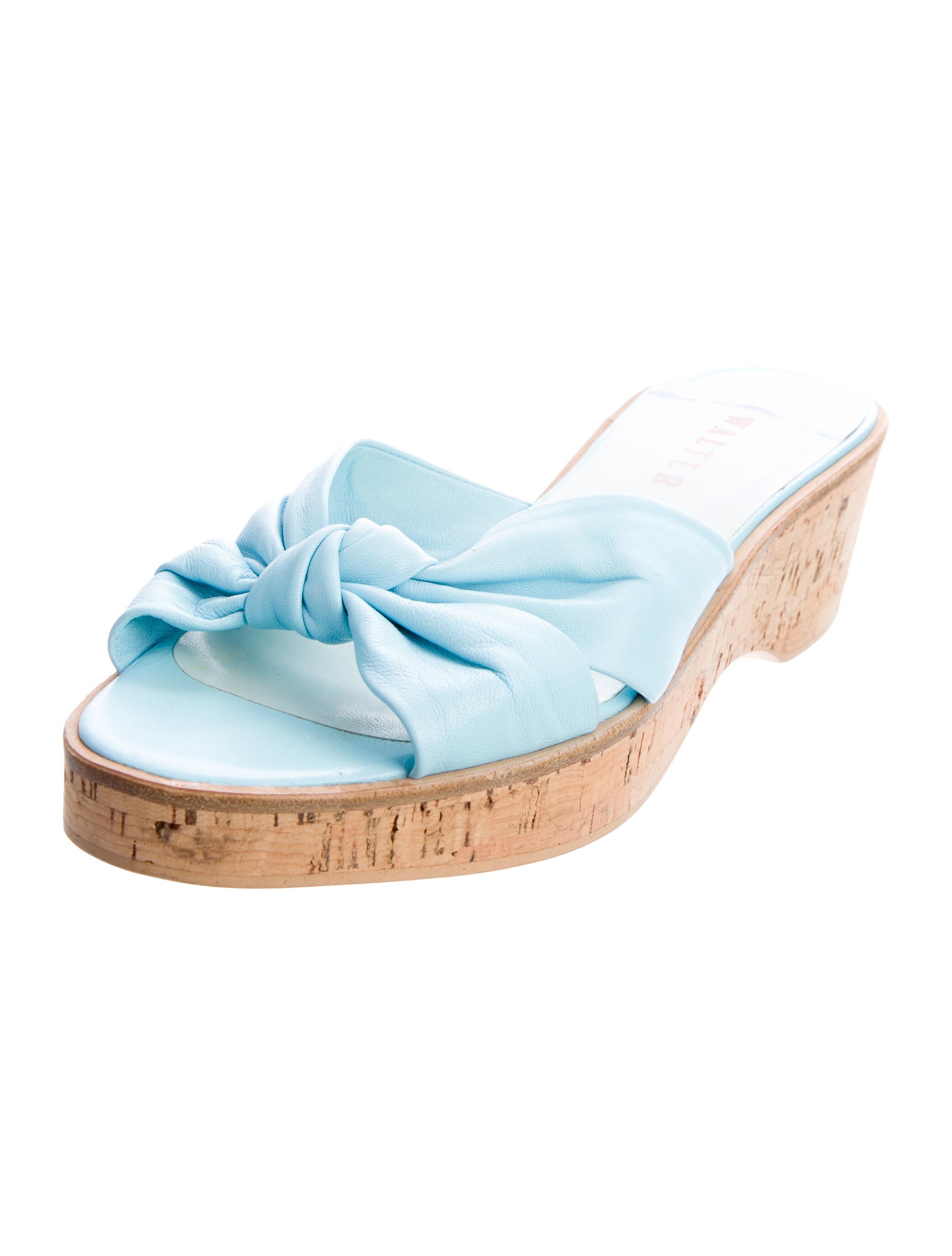 Walter Steiger Leather Colorblock Pattern Slides