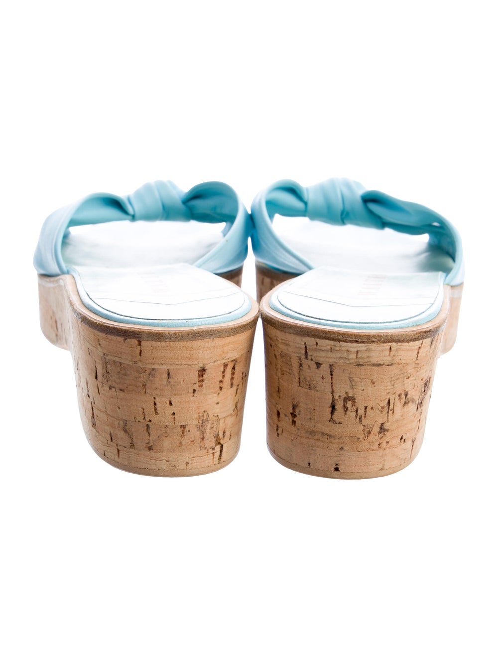 Walter Steiger Leather Colorblock Pattern Slides - image 4