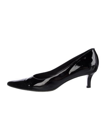 Pre-owned Walter Steiger Patent Leather Pumps In Black
