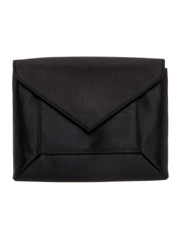 Pre-owned Walter Steiger Satin Portfolio In Black