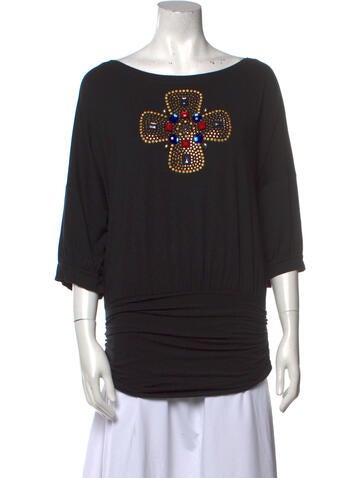 St. John Tops 2010 Graphic Print Top M