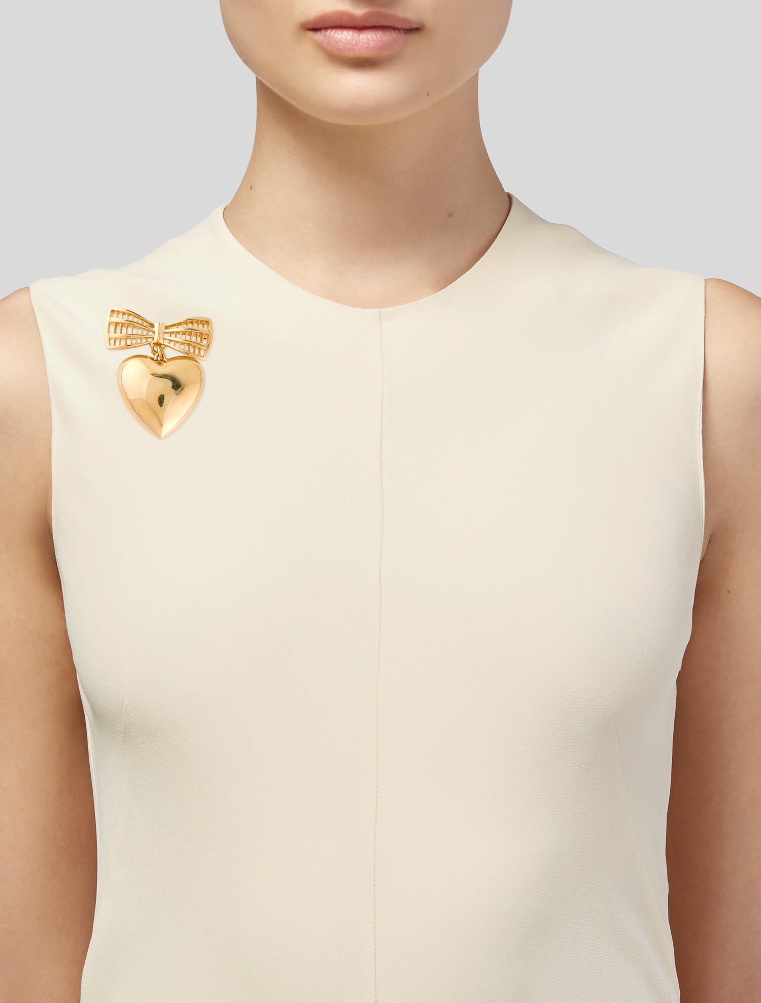 St. John Heart Brooch Pin