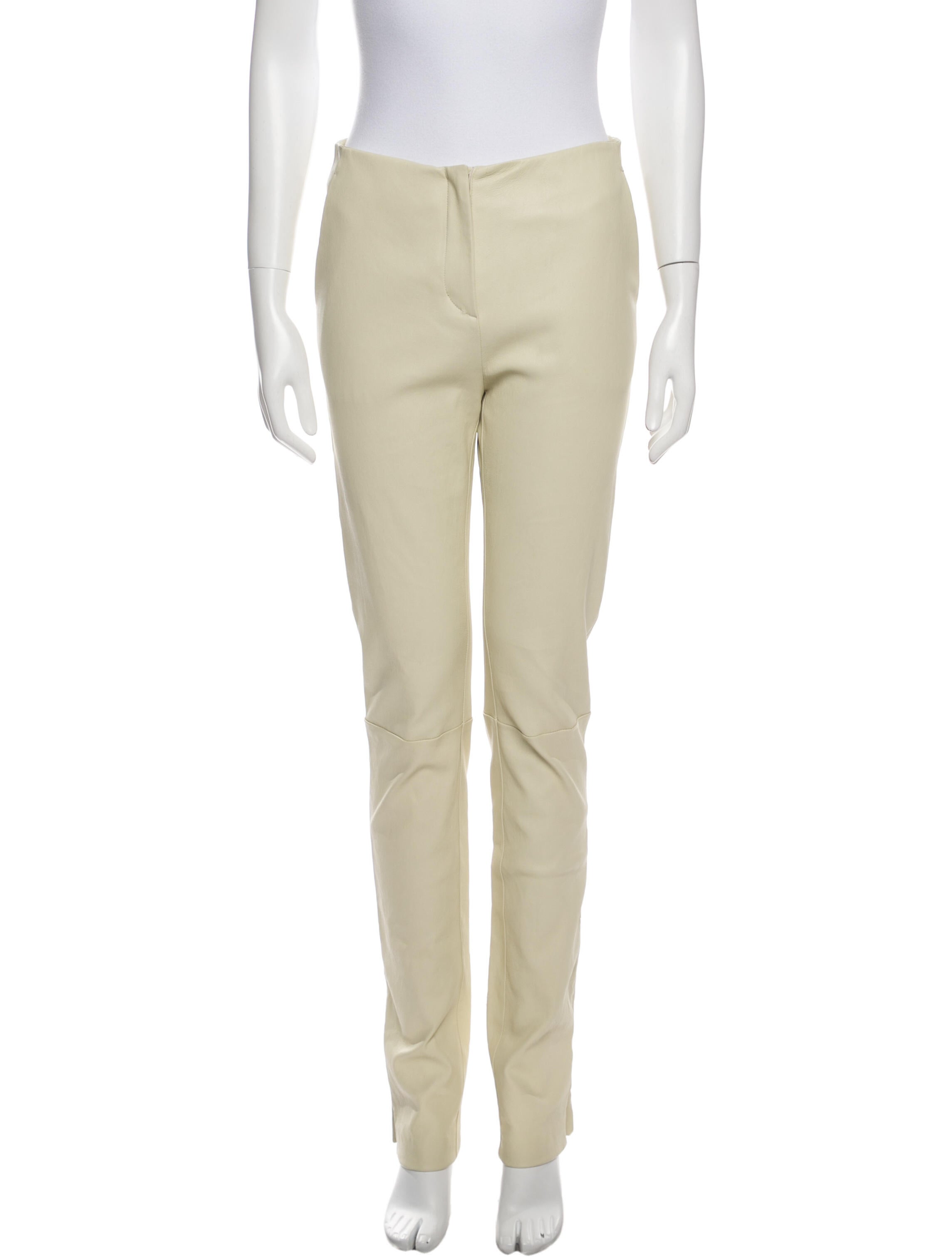 St. John Leather Skinny Leg Pants