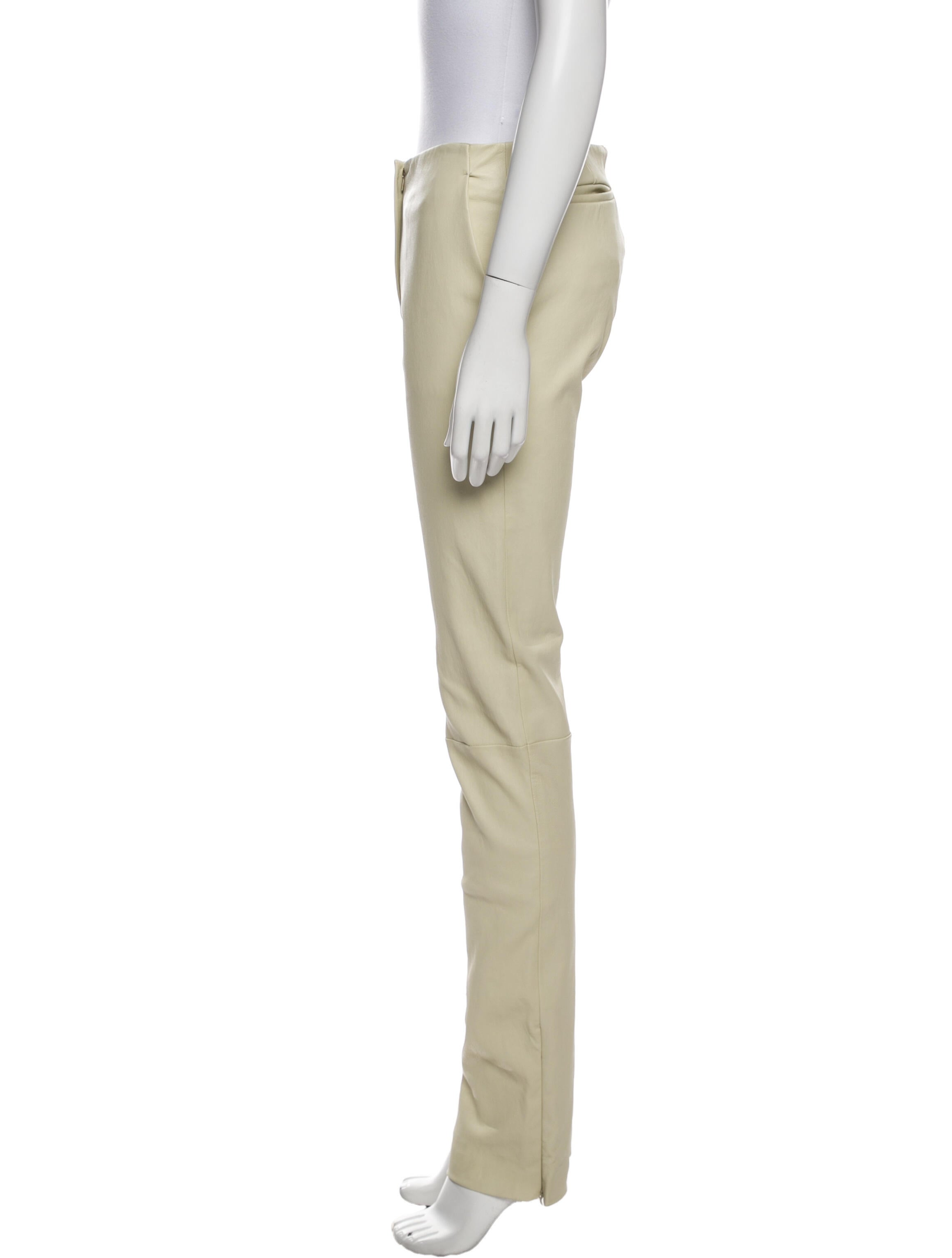 St. John Leather Skinny Leg Pants