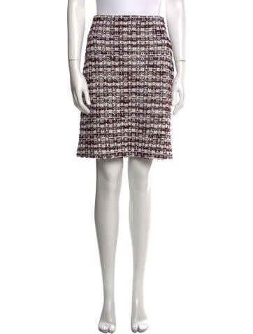 St. John Skirts Tweed Pattern Knee-Length Skirt US 2 | XS
