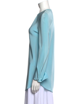St. John Silk Crew Neck Tunic