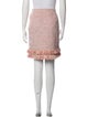 St. John Tweed Pattern Knee-Length Skirt
