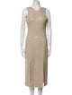 St. John V-Neck Midi Length Dress
