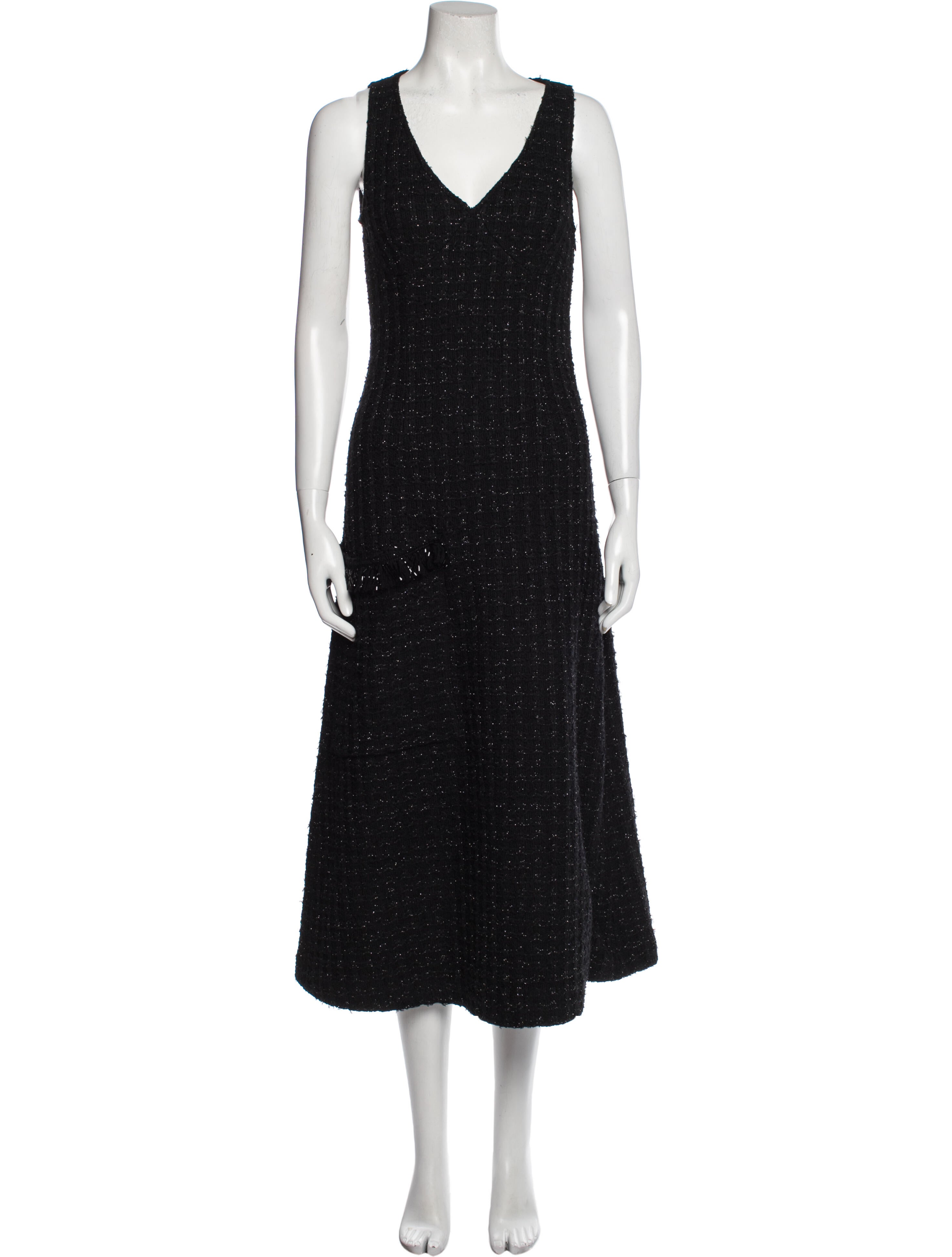 St. John V-Neck Long Dress w/ Tags