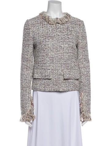 St. John Jackets Tweed Pattern Evening Jacket XS