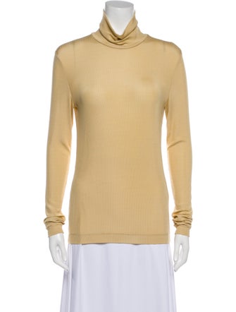 St. John Turtleneck Long Sleeve Top