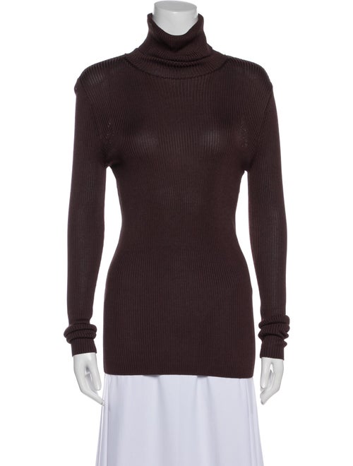 St. John Turtleneck Long Sleeve Top