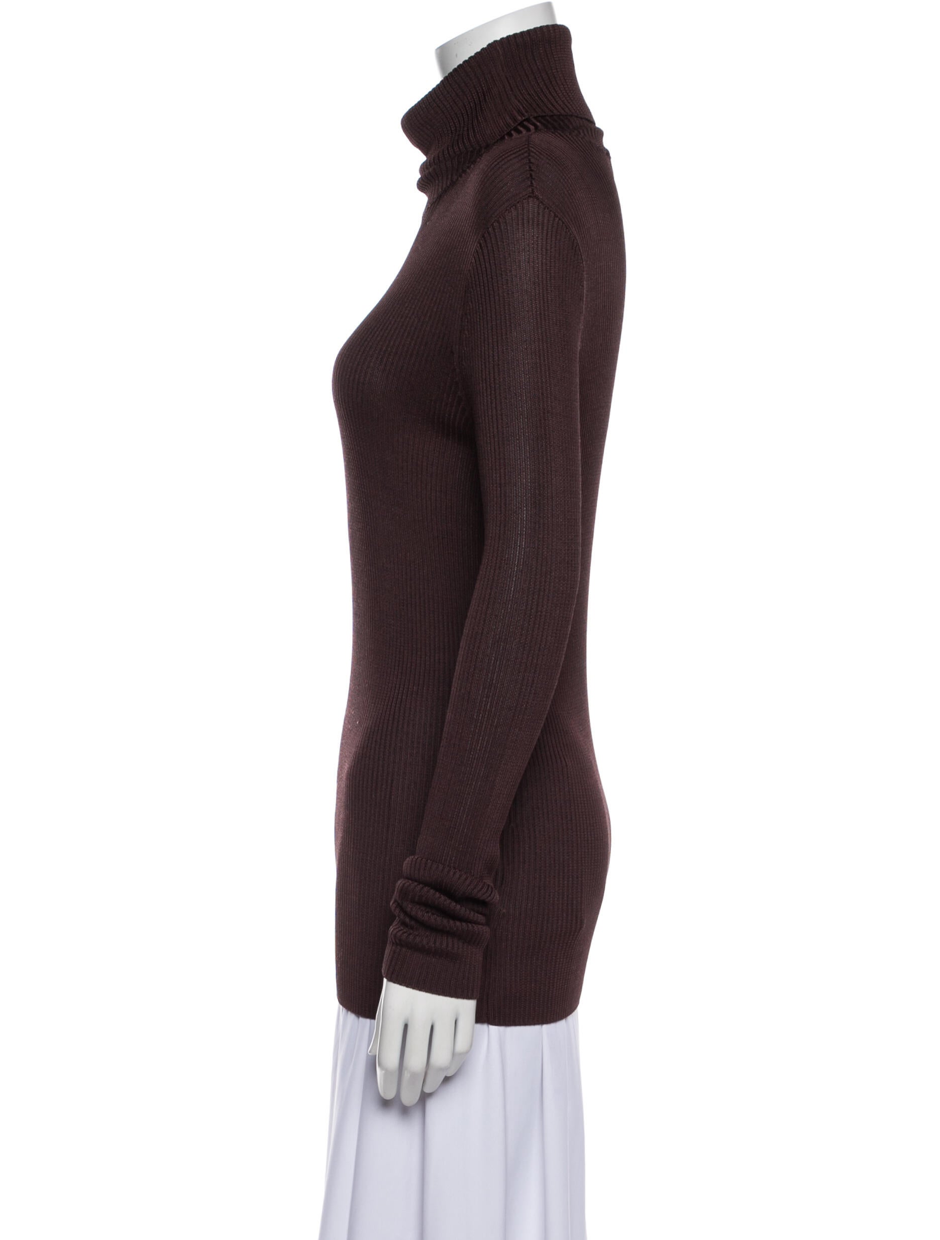St. John Turtleneck Long Sleeve Top