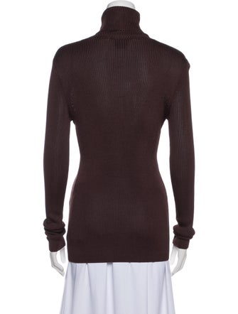 St. John Turtleneck Long Sleeve Top