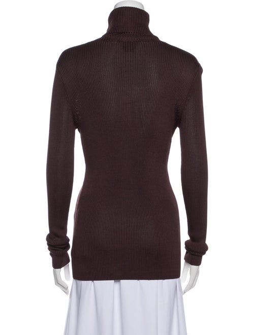 St. John Turtleneck Long Sleeve Top