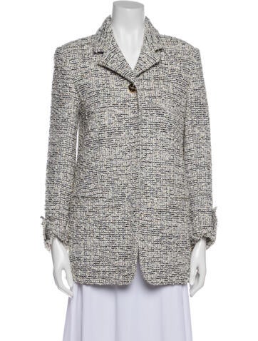 St. John Jackets Tweed Pattern Blazer XS