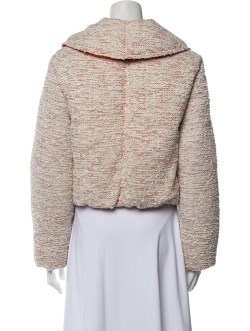 St. John Tweed Pattern Down Jacket