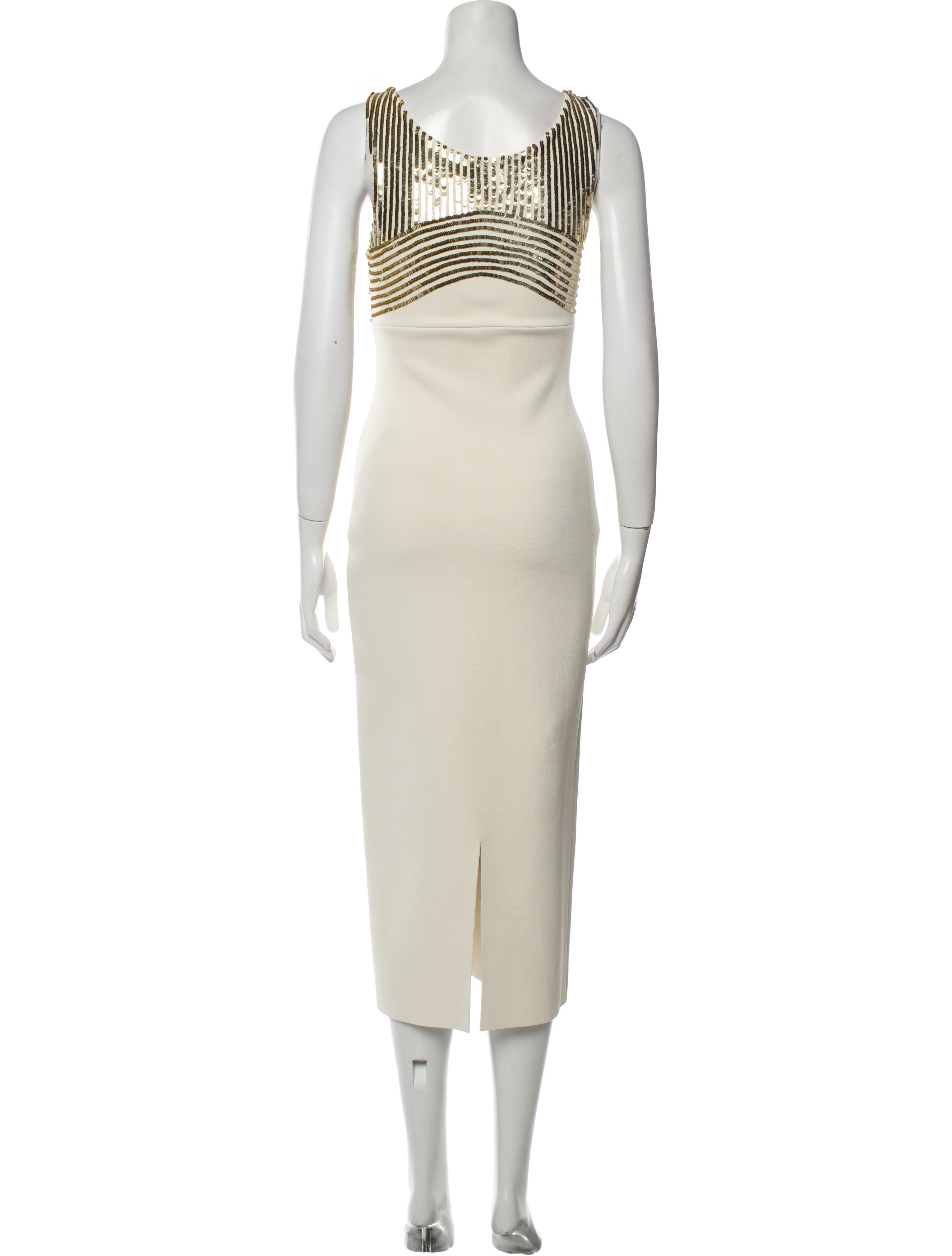 St. John V-Neck Long Dress