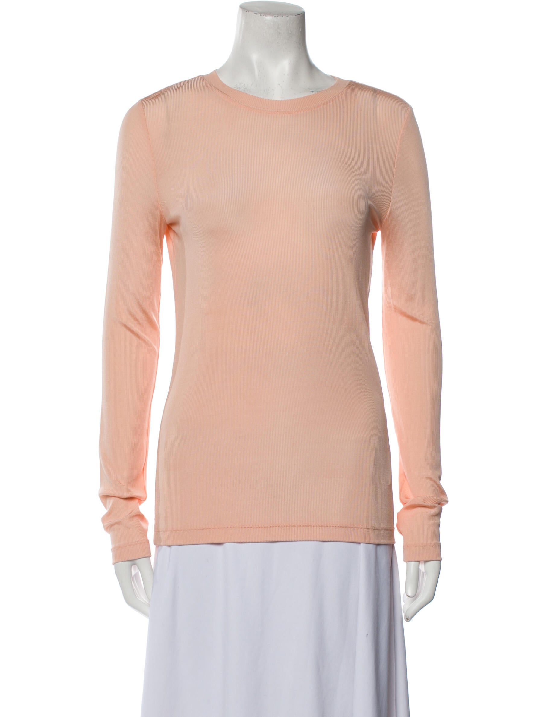 St. John Crew Neck Long Sleeve Top