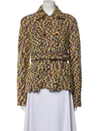 St. John Tweed Pattern Blazer